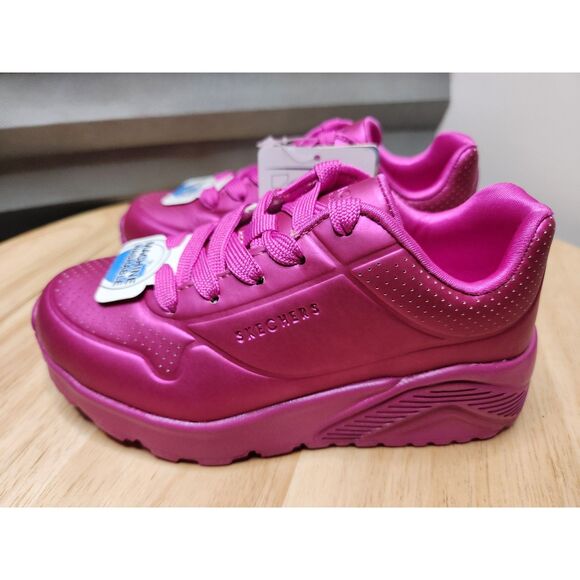 Skechers Street Uno Lite Jewel Mode Sneakers | Kids Size 11 Fuchsia - Picture 3 of 9